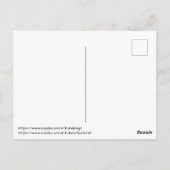 減ら、再利用、リサイクルWord Cloud ポストカード (裏面)