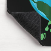 減らCarbon Footprint Earth Day Everyday Leaf of マウスパッド (コーナー)