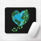 減らCarbon Footprint Earth Day Everyday Leaf of マウスパッド (マウス)