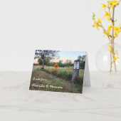 減速の空白のなメッセージカード カード (黄色い花)