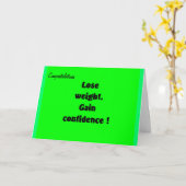 減量おめでとうあいさつカード カード (黄色い花)