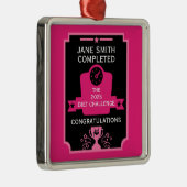 減量おめでとう メタルオーナメント (右)