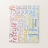 減量および健康のためのフィットネスの概念 ジグソーパズル (縦)