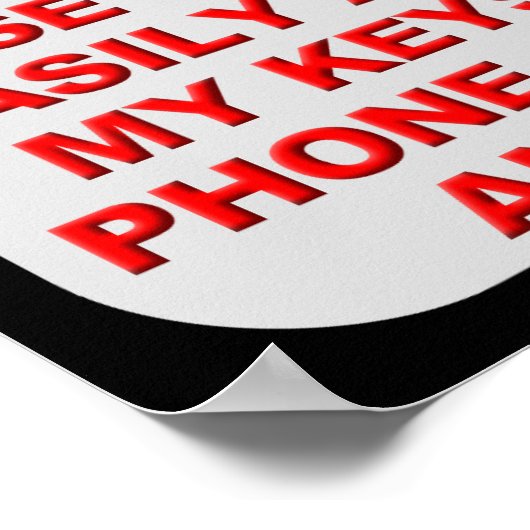 減量と私の心のポスタおもしろいーサイン ポスター (角)