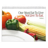 減量のやる気を起こさせるな引用文のカレンダー カレンダー (カバー)