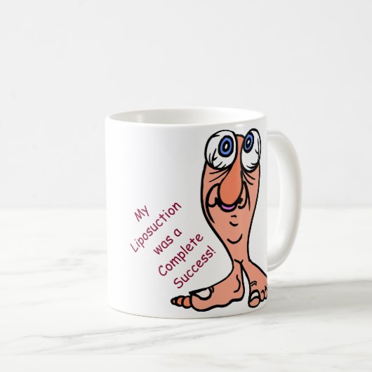 減量のユーモア: おもしろいな脂肪吸引術のマグ コーヒーマグカップ (正面右)