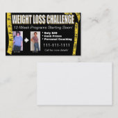 減量の挑戦名刺 名刺 (正面/裏面)