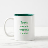 減量の断言のマグ ツートーンマグカップ (左)