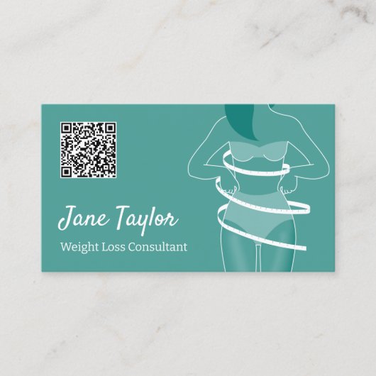 減量カスタムQR 名刺 (正面)