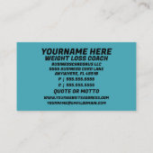 減量カラフルコーチ 名刺 (裏面)