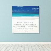 減量キャンバやる気を起こさせるス:ビーチ10 キャンバスプリント (インサイチュ (ウッドフロア))