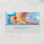 減量コンサルタントのスリミング 名刺 (裏面)