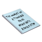 減量ジャーナル、青、ダイエットの刺激 ノートブック (右側)