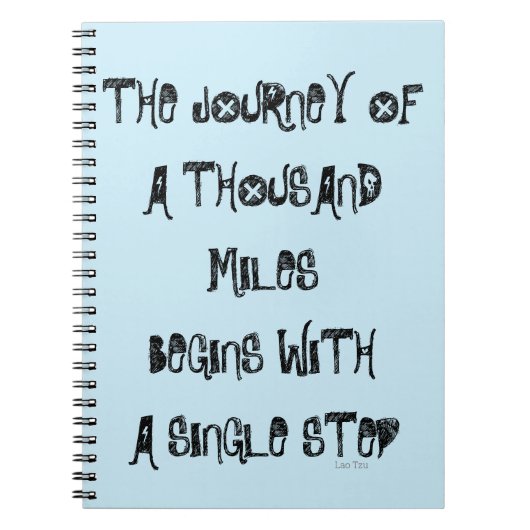 減量ジャーナル、青、ダイエットの刺激 ノートブック (正面)