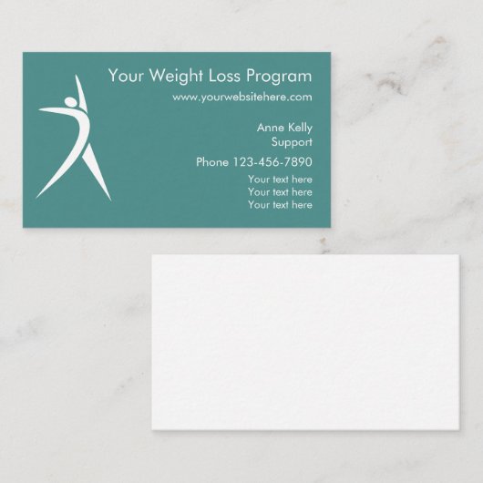 減量プログラム 名刺 (正面/裏面)