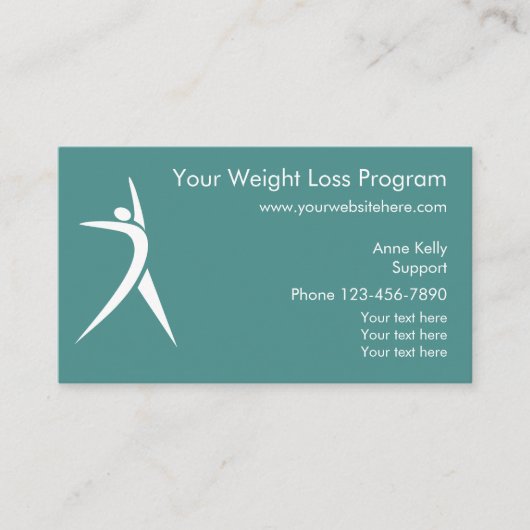 減量プログラム 名刺 (正面)