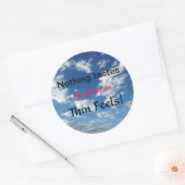 減量モチベーション – 薄くしなさい！ ラウンドシール (封筒)