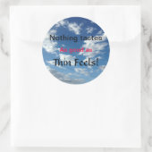 減量モチベーション – 薄くしなさい！ ラウンドシール (バッグ)