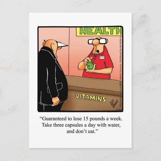 減量ユーモアポストカード ポストカード (正面)