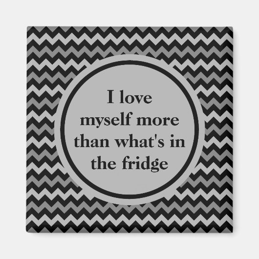 減量前向き確認（黒と灰色） マグネット (正面)