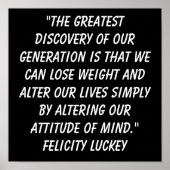 減量姿勢1 ポスター (正面)