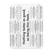 減量感じ素晴らし マグネット (縦)