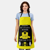 減量祝い エプロン (着用した状態)