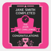 減量祝い スクエアシール (正面)