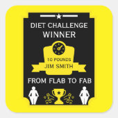 減量祝い スクエアシール (正面)