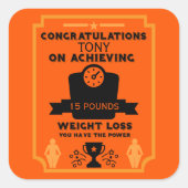 減量祝い スクエアシール (正面)