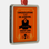 減量祝い メタルオーナメント (右)