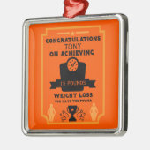 減量祝い メタルオーナメント (左)