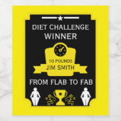 減量祝い ワインラベル (シングルラベル)