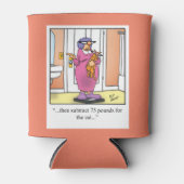 減量笑わされるユーモアクーラーボックス 缶クーラー (正面)