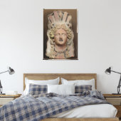 減量計を表すパンチマスク キャンバスプリント (インサイチュ (寝室))