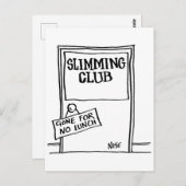 減量。スリミングクラブサイン ポストカード (正面/裏面)