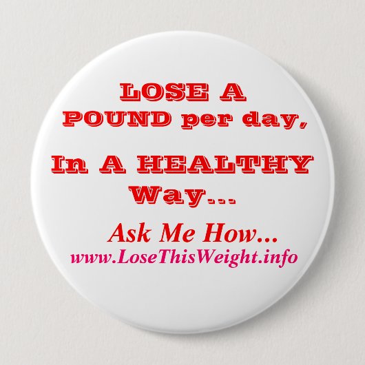 減量 缶バッジ (正面)