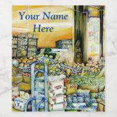 減鉱芸術的化 ワインラベル (シングルラベル)