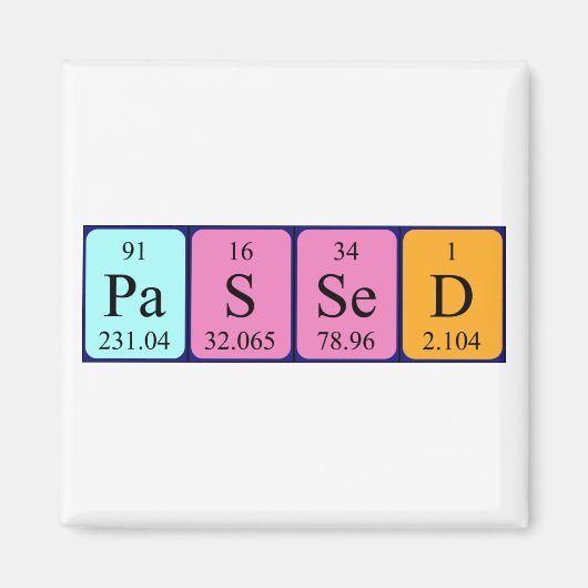 渡された周期テーブル名マグネット マグネット (正面)