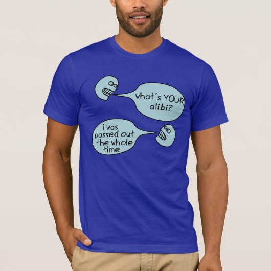 渡された覚えていないアリバイam1 tシャツ (正面)