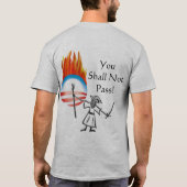 渡りません! Tシャツ (裏面)