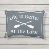 渡りボートが屋内の屋外の湖の生活枕を漕ぐ アウトドアクッション (裏面)