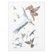 渡り鳥がその飛行を追跡 テーブルクロス (正面)