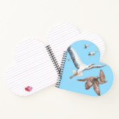 渡り鳥が彼らのフライトの心臓形を追跡 ノートブック (内部)