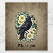 渡り鳥の優雅さと優雅さ。 ワインラベル (シングルラベル)