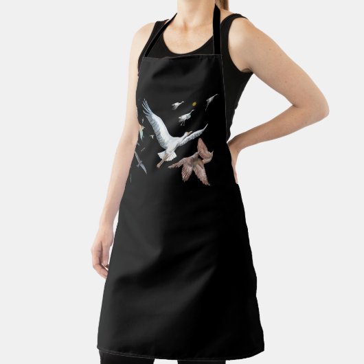 渡り鳥の飛行を追跡するイラストレーション エプロン (インサイチュ)