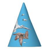 渡り鳥の飛行を追跡するイラストレーション パーティーハット (右)