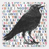 渡り鳥を消し去る スクエアシール (正面)