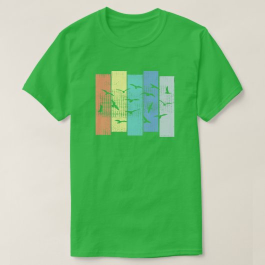 渡り鳥 Tシャツ (デザイン正面)