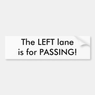 渡ることのための左のlaneis! バンパーステッカー